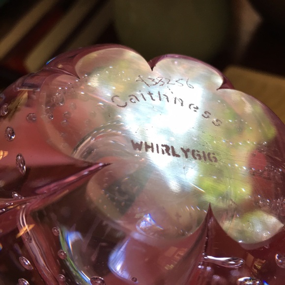 Caithness whirligig Scottish lavender crystal orb - Picture 2 of 3